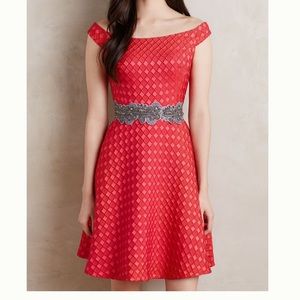 Anthropologie Moulinette Soeurs Minette dress. Red